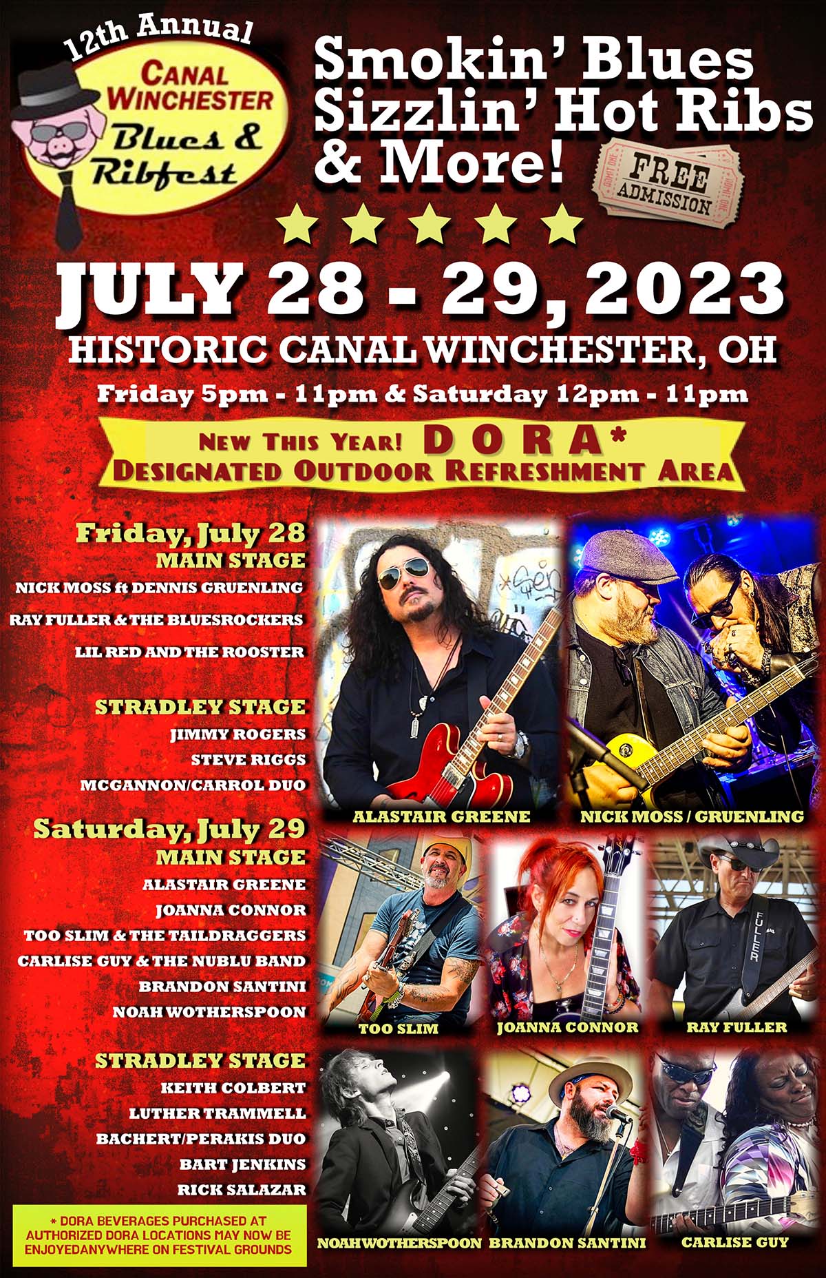 Music Schedule Canal Winchester Blues & Rib Fest